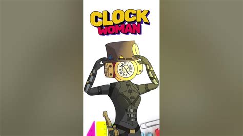 Speedpaint Clock Woman De Skibidi Toilet Multiverse Clock Woman 🕰️🦸‍♀