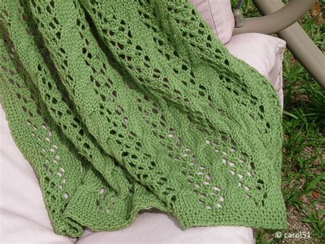 Cable and Lace Baby Blanket – Share a Pattern