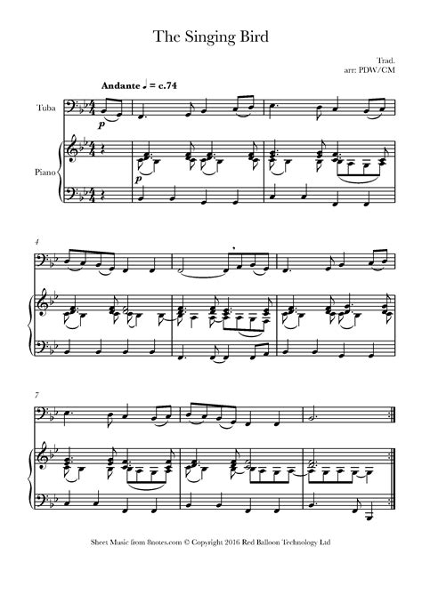 Free Tuba Sheet Music Lessons Resources Notes