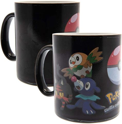 Gb Eye Ltd Pok Mon Catch Them All Caneca De Troca De Calor Madeira