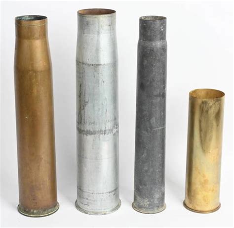 4 Wwii And Postwar Spent Artillery Shell Casings