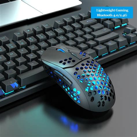 Rat N Inal Mbrico Para Juegos Con Bluetooth Rgb Dispositivo Silencioso