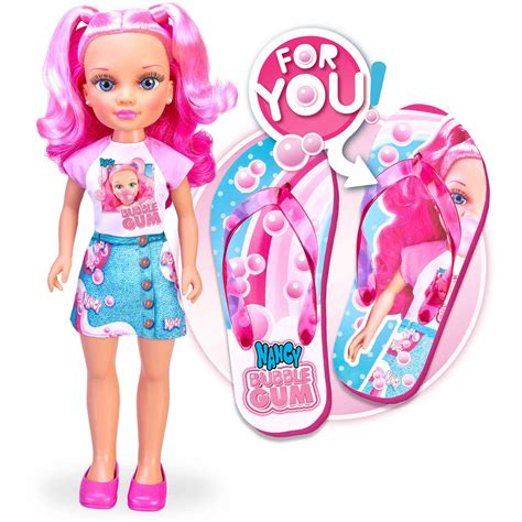 Boneca Nancy Bubble Gum E Chinelos De Praia Continente Online