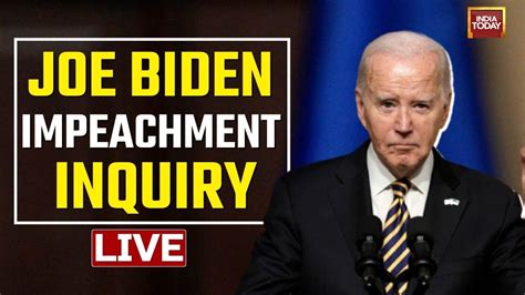 Biden Impeachment Inquiry LIVE US House Launches Republican