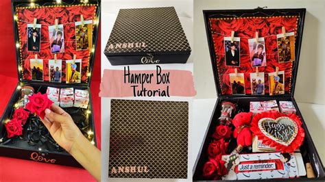 How To Make Hamper Box At Home Step By Step Tutorial By Creativpiu