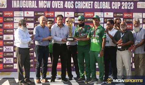 Pakistan Secures Inaugural Over 40s Cricket Global Cup With Dominant