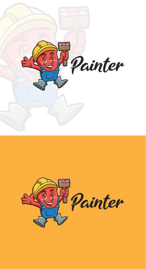 Monster Painter Mascot Logo Design - MasterBundles