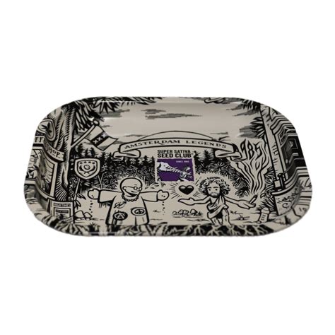 Super Sativa Seed Club Rolling Tray Sleek Design Sirius