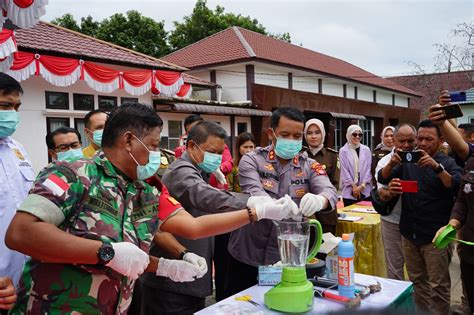 Wabup Subandrio Hadiri Pemusnahan Barang Bukti Hasil Tindak Pidana