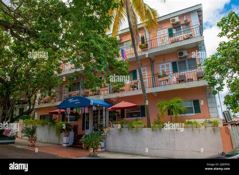 Towne Hotel On George Street In Historic Downtown Nassau New Providence Island Bahamas Stock