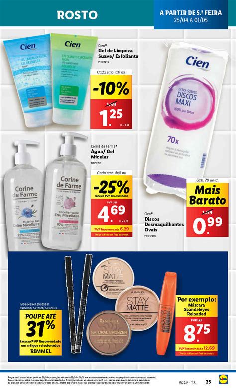 LIDL Destaques Antevisão Beleza e Higiene Promoções 25 abril a 1 maio