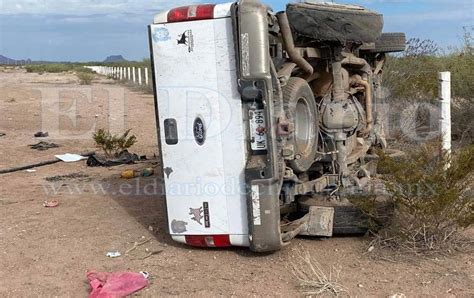 Muere Mujer En Volcadura Cerca De Jim Nez