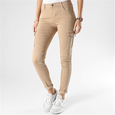 Girls Outfit Pantalon Cargo Femme 353 Beige