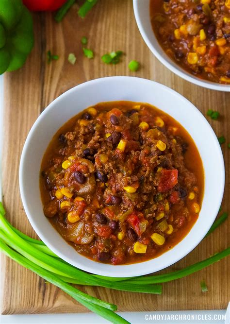 Homestyle Black Bean And Corn Chili Candy Jar Chronicles