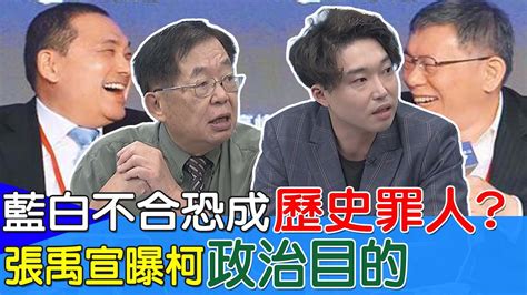 藍白不合恐成歷史罪人張禹宣曝柯p政治目的｜藍白比民調輸的退選嚴震生政策才是關鍵 Youtube