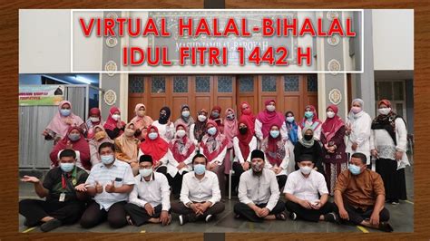 Virtual Halal Bihalal Idul Fitri H Sd Islam Harapan Ibu Youtube