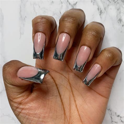 Best Chrome French Nails You Must Try This Year