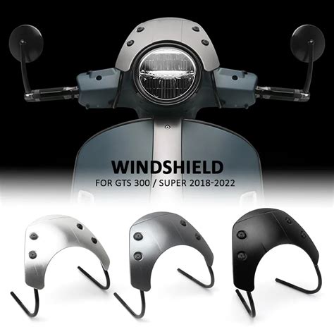 Windshield Windscreen For Vespa GTS 300 Super High Quality Headlight