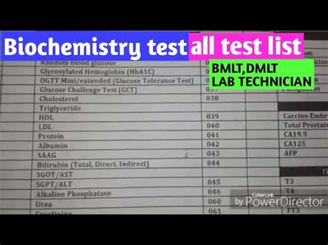 Biochemistry Test All Test Of Biochemistry YouTube