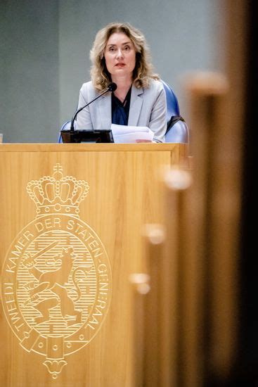 President Vera Bergkamp During Weekly Question Editorial Stock Photo