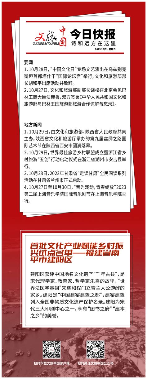 10月31日文旅中国快报朱立彩