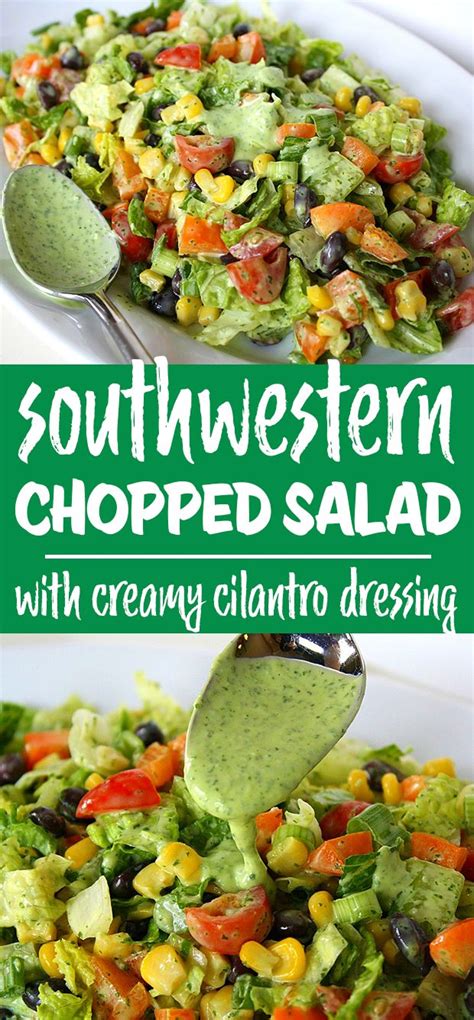 Southwestern Chopped Salad With Cilantro Lime Dressing Artofit