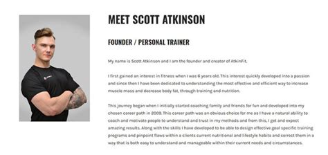 Personal Trainer Biography Examples To Use As Inspiration