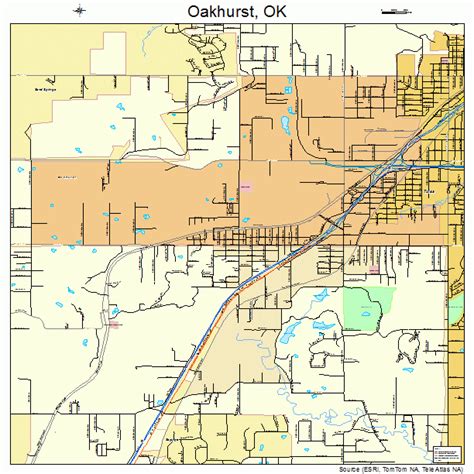 Oakhurst Oklahoma Street Map 4053350