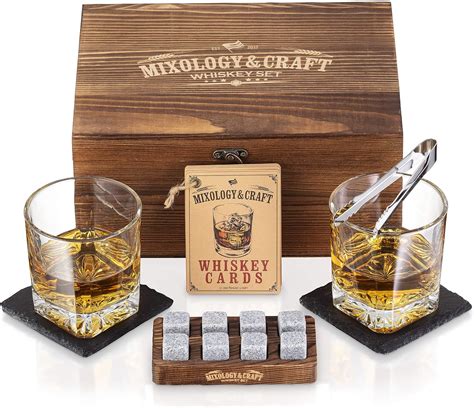 Amazon Mixology Whiskey Stones Gift Set For Men Pack Of 2 10 Oz