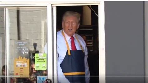 Trump Works The Fryer At Pennsylvania Mcdonalds Pennsylvania