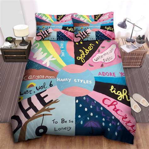 Harry Styles Songs Bed Sheets Duvet Cover Bedding Sets Homefavo