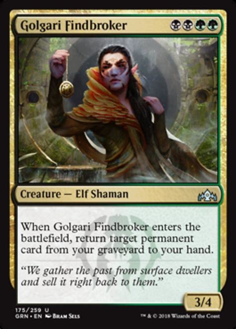 Golgari Findbroker Magic The Gathering Magic The Gathering Cards