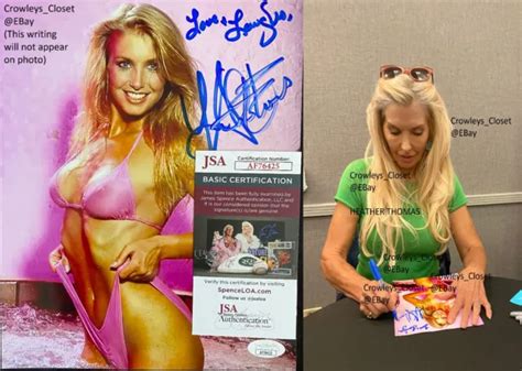 Rare Heather Thomas Signed 8x10 Sexy Photo Zapped Jsa Witnessed Coa