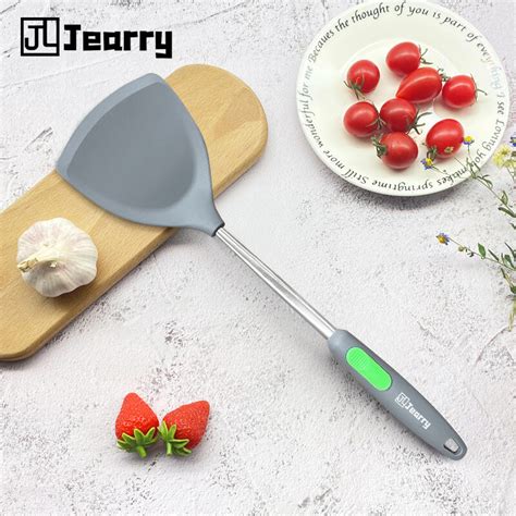 Jearry Stainless Steel Handle Spatula Heat Resistant Food Grade