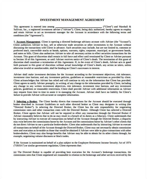 Management Agreement Templates Word Pdf Apple Pages Google