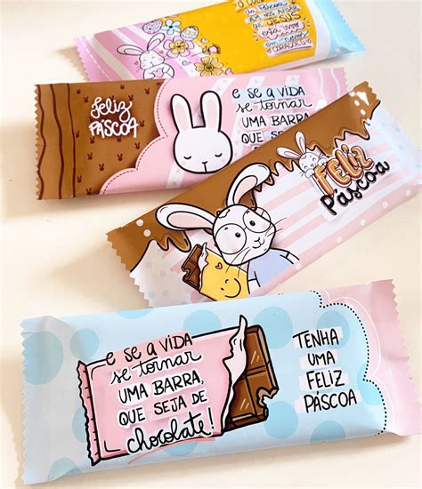 Barra de Chocolate Personalizada Páscoa Elo7 Produtos Especiais