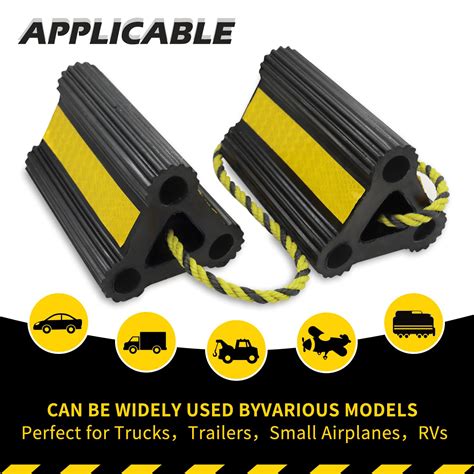 Snapklik.com : Wheel Chocks For RV Trailer, Upgrade Rubber Wheel Chocks ...