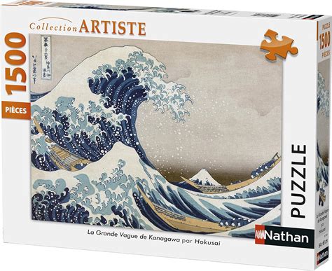 Nathan Puzzle La Grande Vague De Kanagawa Pi Ces Amazon