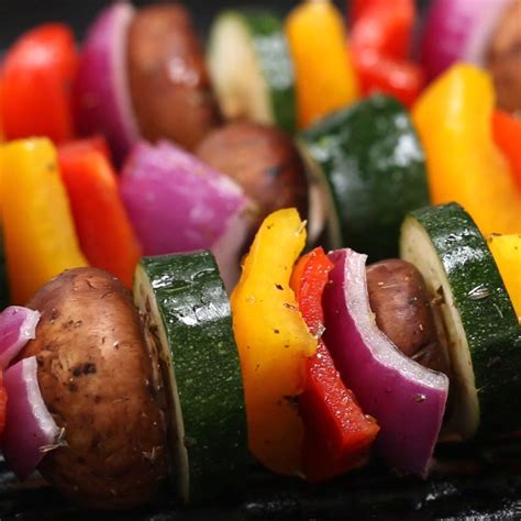 Roasted Veggie Skewers Recipe by Maklano