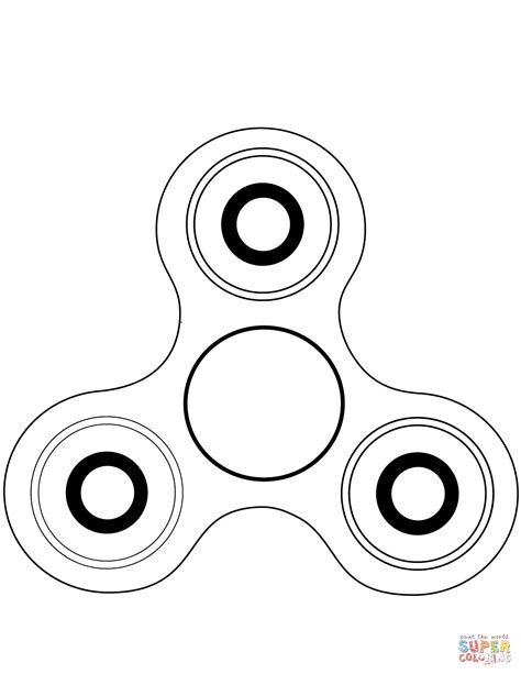 Fidget Spinner Coloring Page Free Printable Coloring Pages