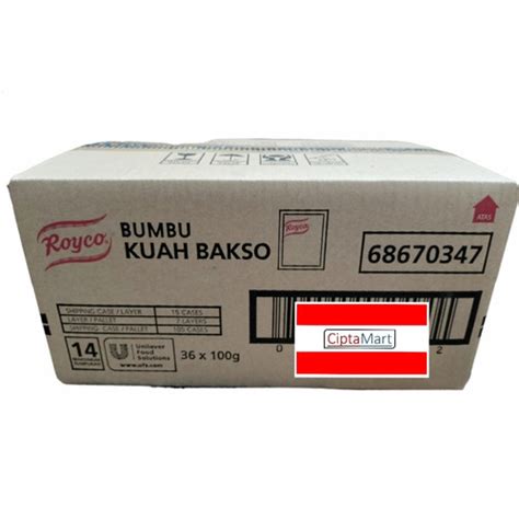 Jual Royco Bumbu Kuah Bakso 36 X 100 Gr 1 Dus Jakarta Timur