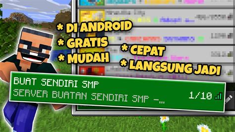 CARA MEMBUAT SERVER MINECRAFT PE YouTube