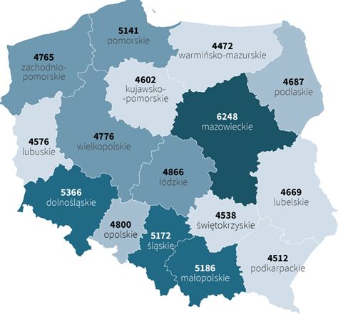 Wynagrodzenia w Polsce według GUS dane dla województw Portal