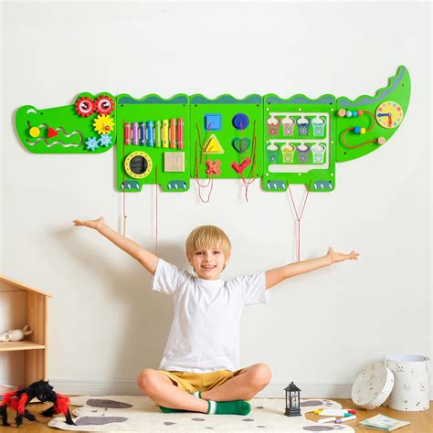 Amazon Nigwet Crocodile Sensory Toys Activity Wall Panels