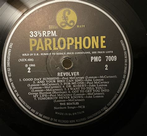 The Beatles Rare Revolver Vinyl Lp Xex Dr Robert Pmc