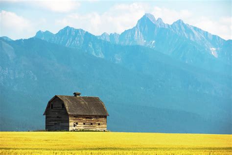 Old Barn And Mountains Of Montana Photograph By Amy Sorvillo Fine Art