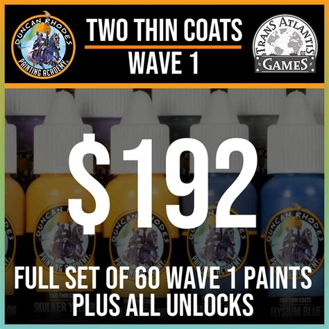 Two Thin Coats Wave 2 by Trans Atlantis Games - Wave 1 - Gamefound