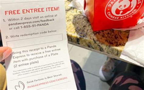 PandaExpress.com/Feedback & Survey - To Win Free Entree Item