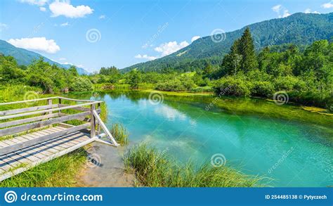 Zelenci - Emerald-green Lake in the Mountains Stock Photo - Image of alps, spring: 254485138