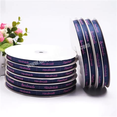 Mm Polyester Satin Ribbon With Printed Custom Logo